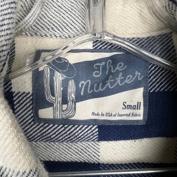 The Nutter Mens Long‎ Sleeve Flannel Plaid Button Down Shirt USA Small - Picture 4 of 9